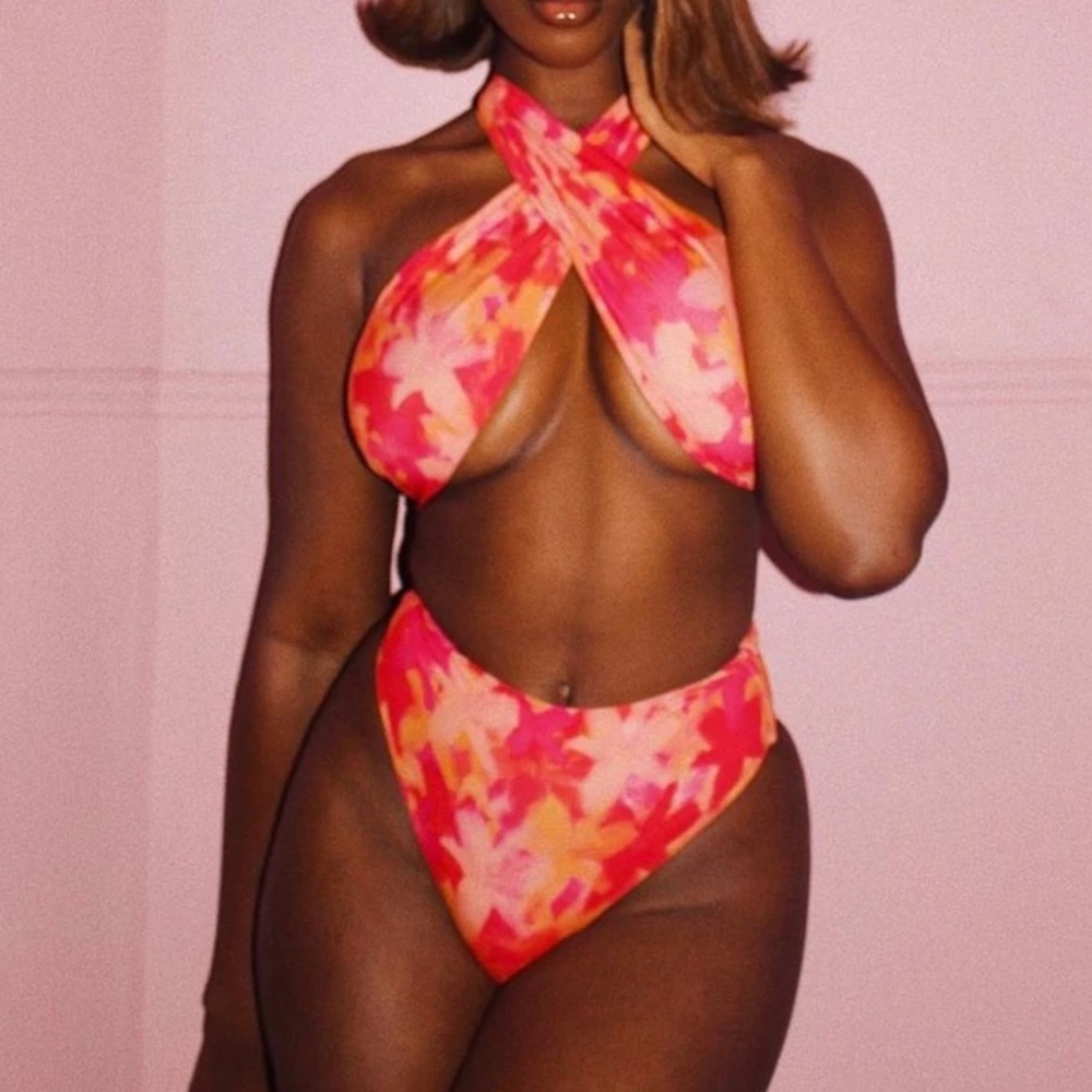 437 Leo Lilly Flora Bikini Set L